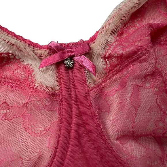 2 Wacoal Bras Retro Chic Full Figure Underwire 855186 Lace Women's 36DD Unpadded - Picture 6 of 12